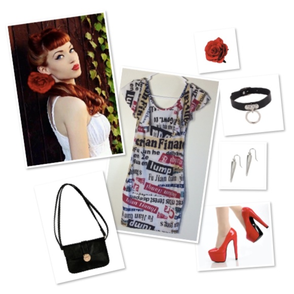 🍒 DRESS MINI RUFFLE CHIC TRENDY SMALL RETRO PETITE LITTLE TEEN RETRO NAME GENZ - Picture 4 of 10